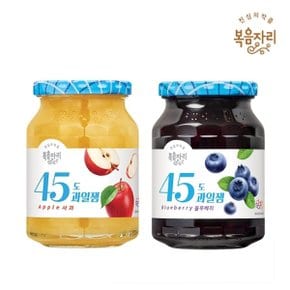 복음 45도잼(사과)350g + 복음 45도잼(블루베리)350g