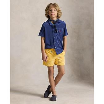 폴로 랄프 로렌 폴로 키즈 남아 8-18세 폴로 프렙스터 임브로이더 코듀로이 쇼트(CWPOSHOY4G20165700)