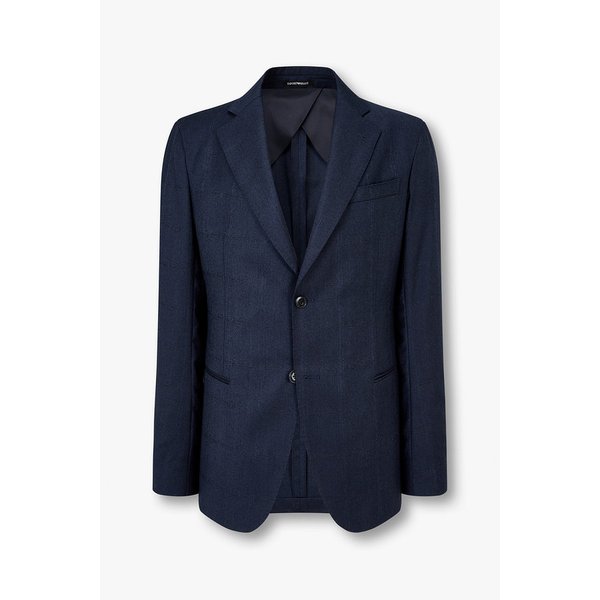 남성 노치트 라펠 울 싱글 수트 A514301012000