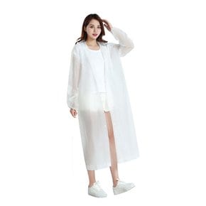 경량 다회용 여름 EVA 코트형 우비