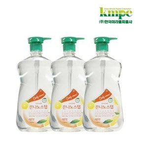 시즌3 주방세제 1100ml x 3개/레몬향/사과향/다용도/설거지/과일세척