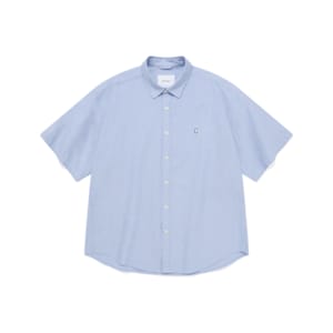 커버낫 C 로고 옥스포드 하프 셔츠 라이트 블루 CO2302SS01LB