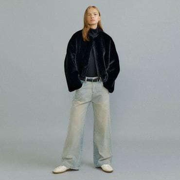 몰리올리 DALL uneven pocket jacket [black]