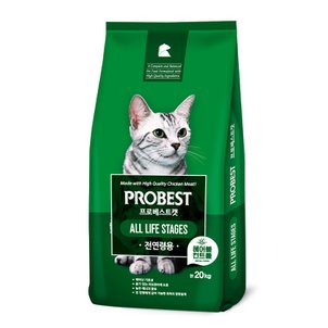 프로베스트 캣 전연령 헤어볼 20kg 그린
