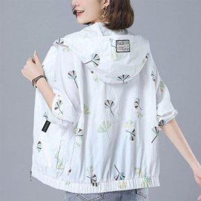 비치 무드 집업 은창]리프 봄 잠바 바람막이 자켓 패턴 가을 여름 수영복 여자 여성 의류 후디