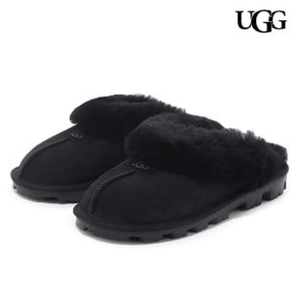 UGG 어그 우먼스 코케트 털 슬리퍼 (5125-BLK)