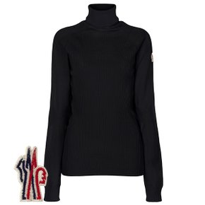 [부산점] 몽클레어 25FW 블랙 그레노블 터틀넥 시클리스타 스웨터 CICLISTA 9F00001 M1122 999