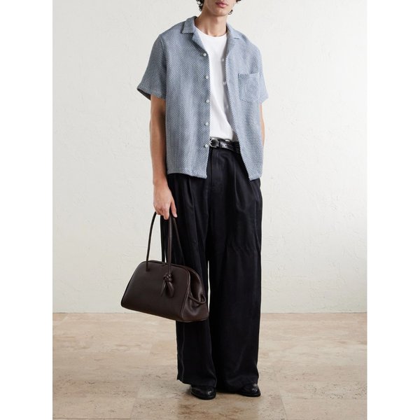 포르투기스 플란넬 아고라 캠프 칼라 코튼 블렌드 셔츠 46376663163010595