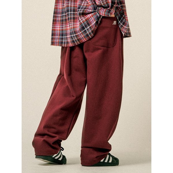 티티 세미 벌룬 스웨트팬츠 버건디 HSLP3615