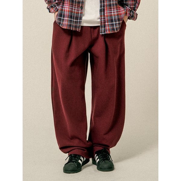 티티 세미 벌룬 스웨트팬츠 버건디 HSLP3615