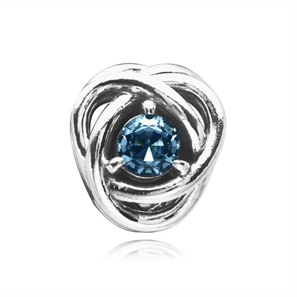 판도라 790065C09 씨 아쿠아 블루 이터니티 서클 참(3월탄생석)