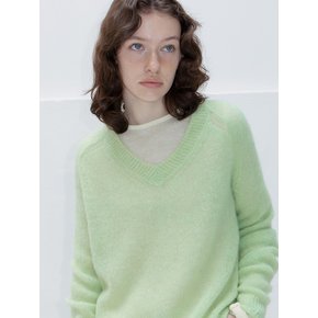 Sheer Boat Neck Knit_Mint