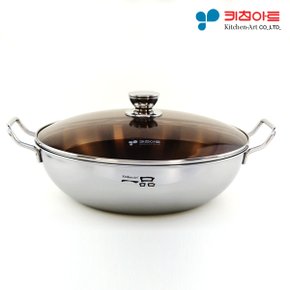 일품 통3중 전골냄비 33cm /인덕션가능 스텐304재질