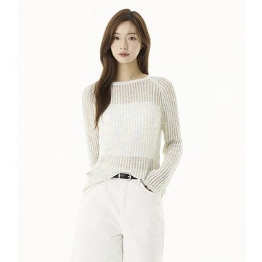 플라스틱아일랜드 멀티사 니트 풀오버 (PR2KL561)
