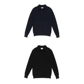 Essential Collar jumper (Black)