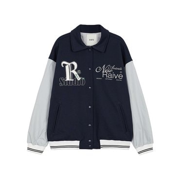 레이브 Varsity Jacket in Navy VW3SM903-23