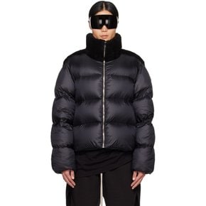 [릭 오웬스] 블랙 Moncler 사이클로픽 다운 재킷 241232M178000