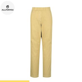 여성 band cotton straight fit pants ALPTM1311-YELLOW