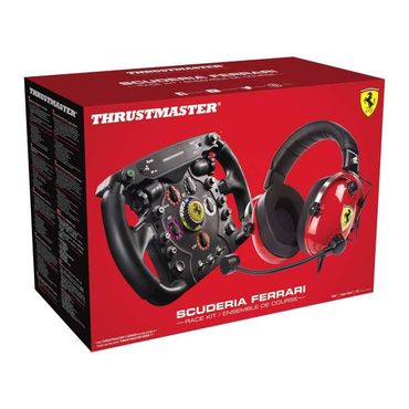  미국 트러스트마스터 레이싱 휠 Thrustmaster SCUDERIA FERRARI F1 BUNDLE PS4 XBOX Series X/S