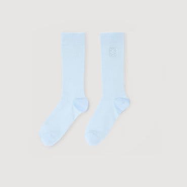 산드로 [25SS 시즌오프 30%] 로고 자수 양말 SF25S3FAKYD31