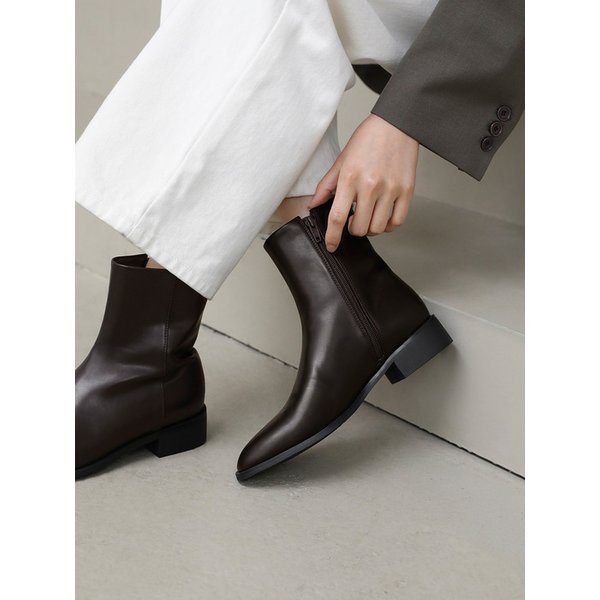 페이블 라운드 앵클부츠 (3.5cm)