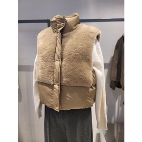 [여주점] 부클 배색 패딩 베스트(SAPD37461)