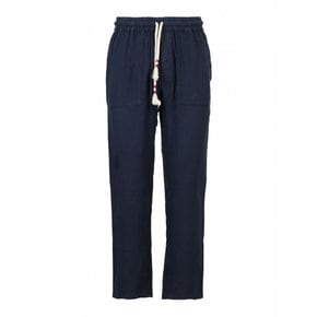 남성 캐주얼 Drawcord 린넨 와이드 팬츠 CALAIS61N Dark Blue /8