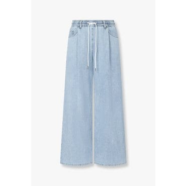 GCUT [지컷25S/S]원 턱 스트링 밴딩 데님 팬츠(7215255404)