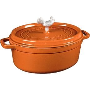 영국 스타우브 후라이팬 Staub Coq au Vin Cocotte Burnt Orange 5.75QT 1682308