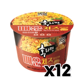 홍라면 매운치즈볶음면 큰컵 119g x 12개