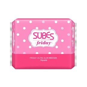 생리대 프라이데이 울트라 슬림 중형 14매x1팩