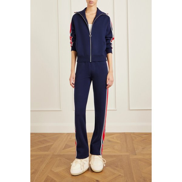 퓨잡 스트라이프 울 블렌드 집업 스웨터 46376663162956735