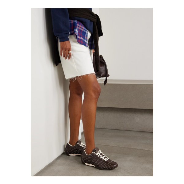 아디 레이서 로 퀼팅 가죽 스니커즈 초콜릿 46376663162987874