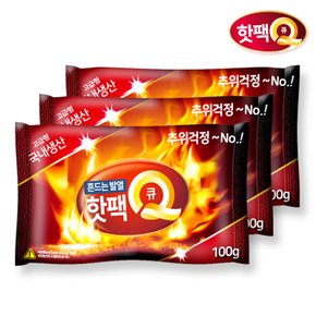 국내산 대용량 핫팩Q 흔드는핫팩 100g 30매