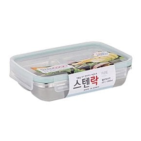 스텐락 멀티 3구찬합 700ml 퓨어 직사각 찬통 도시락 (WB6AB86)