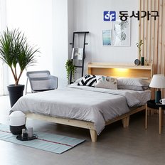 네오 소나무원목 LED SS침대 프레임 NEO116