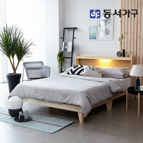 네오 소나무원목 LED SS침대 프레임 NEO116