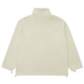 ADLV WAPPEN LOGO FLEECE HALF ZIP-UP IVORY - 와펜로고