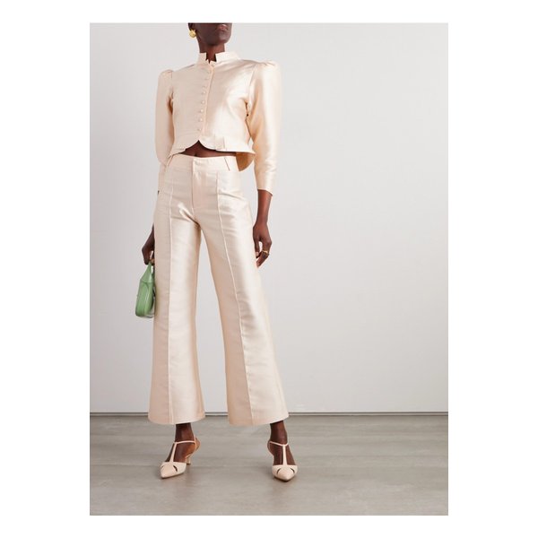 데스트리 요시 크롭 태피터 플레어 팬츠 뉴트럴 1647597333492891