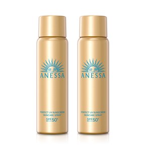 퍼펙트 UV 선스크린 스킨케어 스프레이 60g 2개 세트 +밀크 샘플 12ml 증정