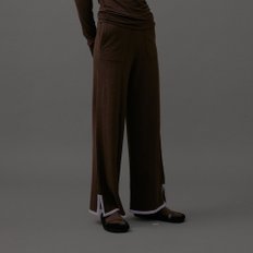 Joy Stripe Point Knit Pants_Brown