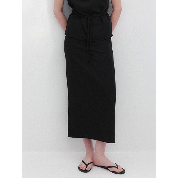 Pure Long Skirt (Black)