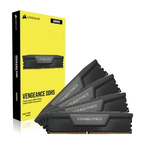 커세어 DDR5 128GB PC5-44800 CL40 VENGEANCE BLACK 패키지 메모리 (32Gx4)