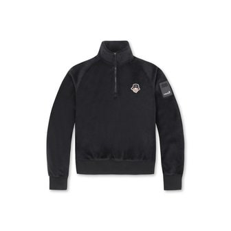 골든베어 (WOMEN) Ribbed Half Zip-up SweatShirt(Black)_G5TAW24872BKX
