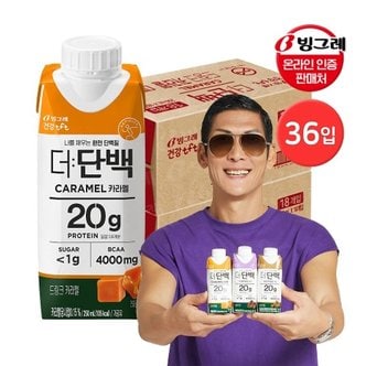 빙그레 더단백 드링크 카라멜 250ml 36팩 / 프로틴 음료