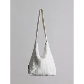 심풀 쇼퍼백 62 랜덤 플리츠 주름 - ivory