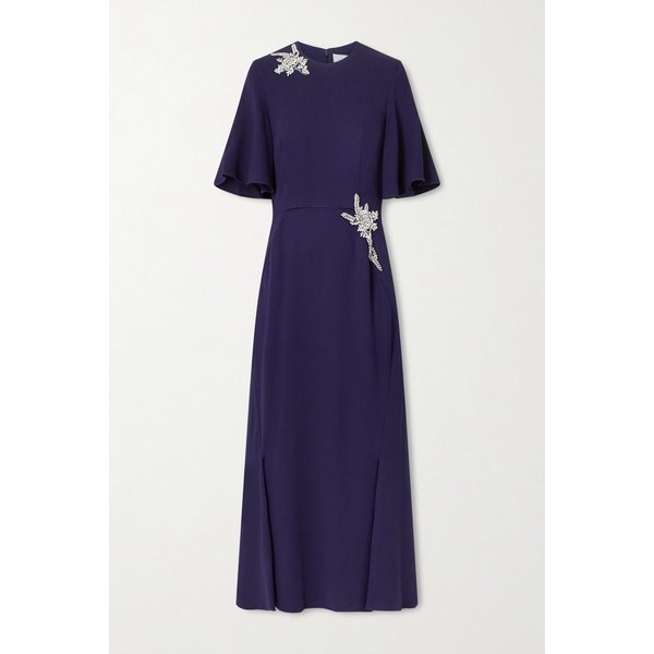 크리스탈 비즈 장식 크레이프 미디 원피스 46376663162952597