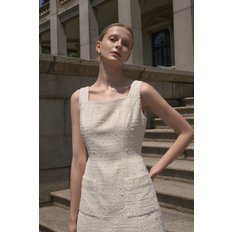 Monica Tweed Dress_Ivory