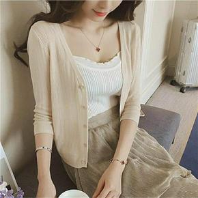 여름 가디건 볼레로 여성 핏 크롭 카디건 sg-03 (S9647080A)