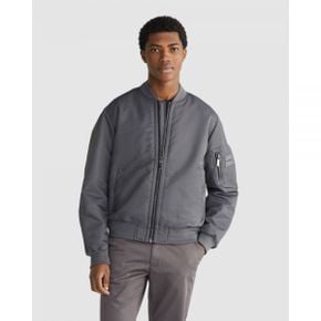 5017103 Calvin Klein Sateen Bomber Jacket - Grey 103744166